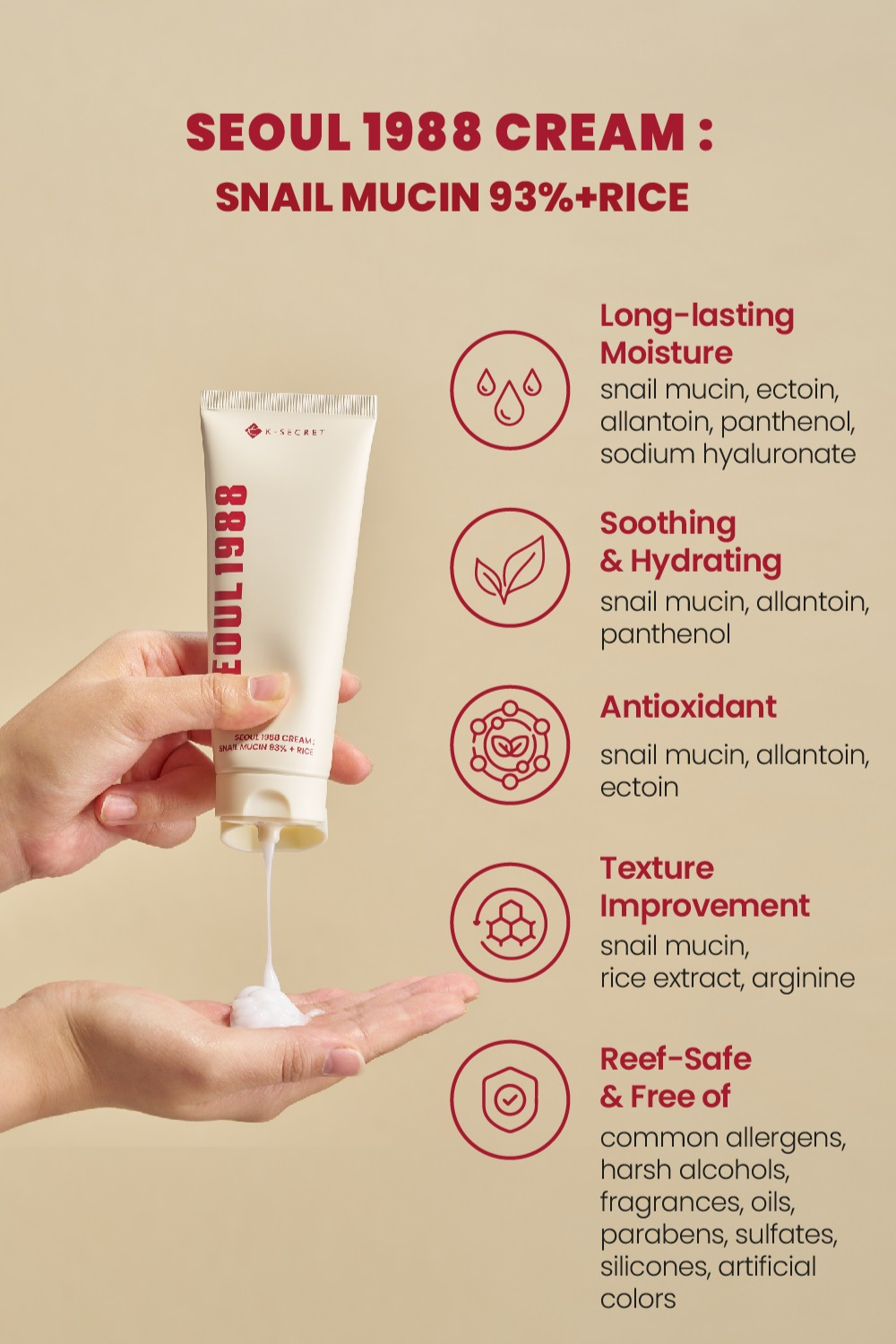 Seoul 1988 Essence : Snail Mucin 93% + Rice 100ml